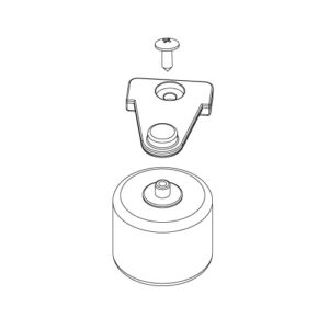 SIDE WHEELS BLUE,SUPPORT,SCREW