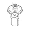 KNOB, ADJUSTING  DK GREY PB143