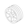 WHEEL, FRONT RUBBER
