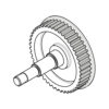 PULLEY WITH SHAFT EF