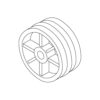 WHEEL, FRONT NYLON DCS